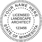 Minnesota Licensed Land Surveyor Seal Stamp